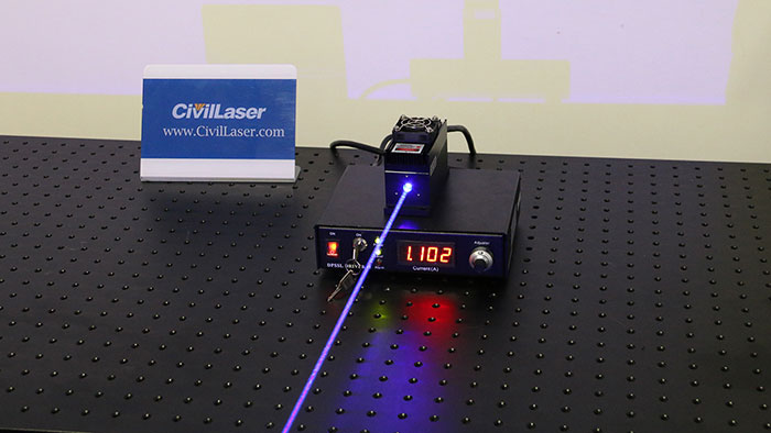 465nm 1.5W Blue Laser with power driver (From CivilLaser)